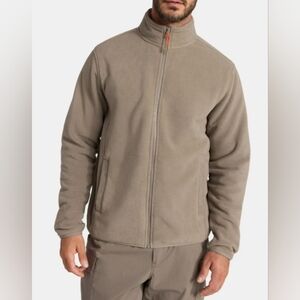 Ozark Trail Men's Size XL Polar Fleece Zip-Front Jacket NWT Taupe Falls
